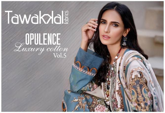 Tawakkal Opulence 5 Latest Karachi Cotton Dress Material Collection
